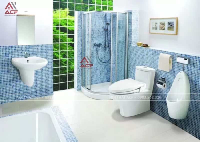 Hình ảnh toilet nam hiện đại